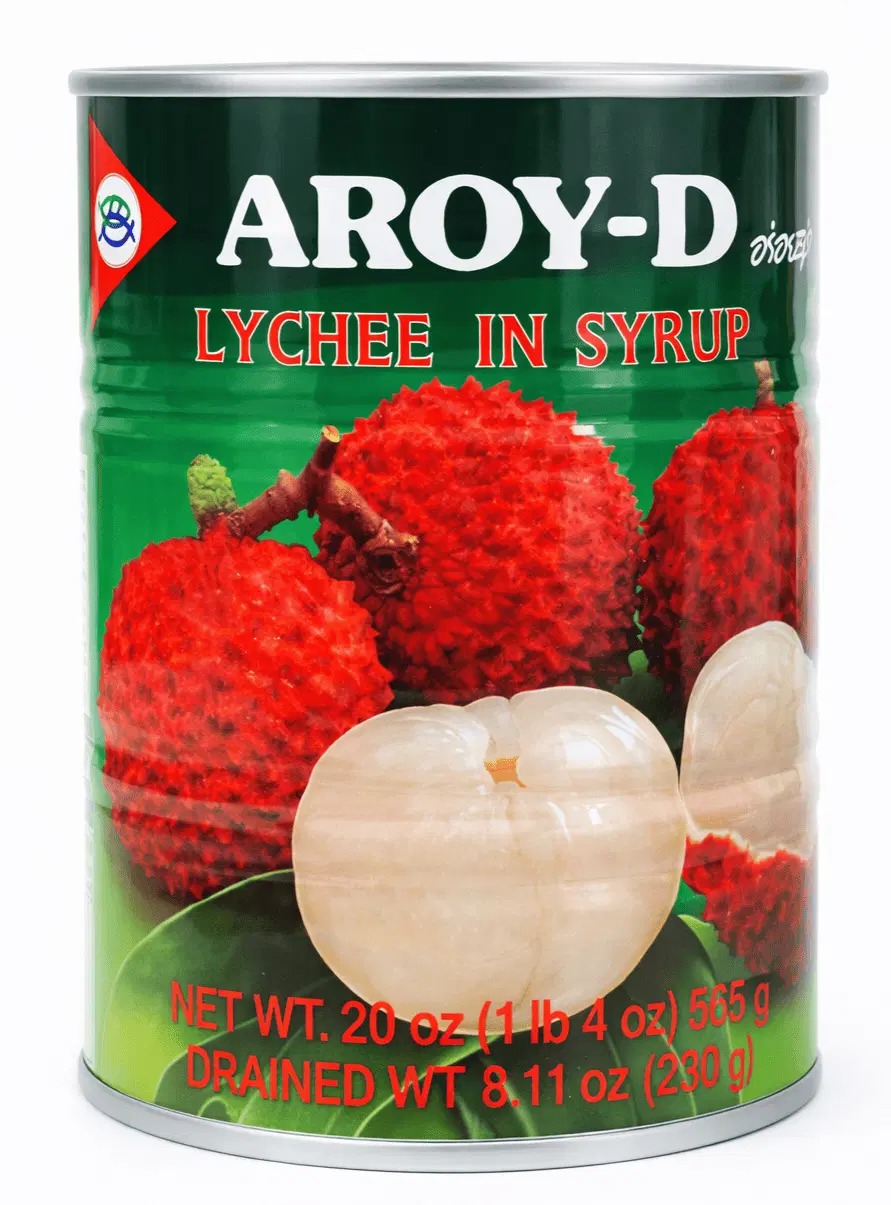 12 Aroy-D Lychee In Syrup 20 oz - Image 1