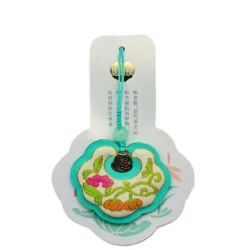 Jade Green Embroidered Lucky Pouch