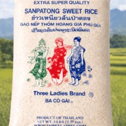 Three Ladies Brand Thai Sticky Rice (Premium Quality) – 5 lb