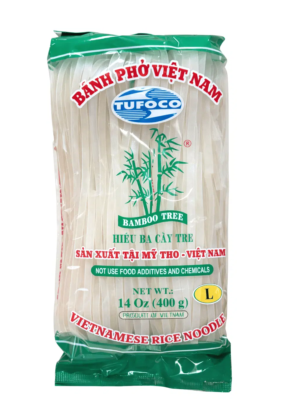 20 Bamboo Tree Vietnamese Rice Noodles (400g) - Size L - Image 1