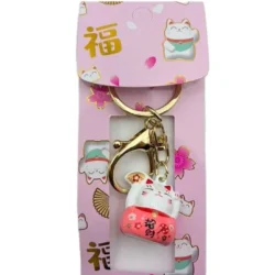 Lucky Cat with Keychain