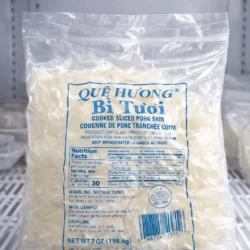 Que Huong Cooked Sliced Pork Skin Que Huong Brand 7 oz