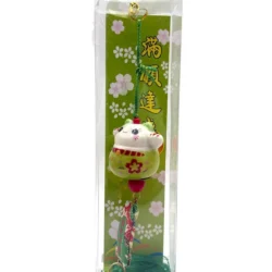 Lucky Cat Charm (Green)