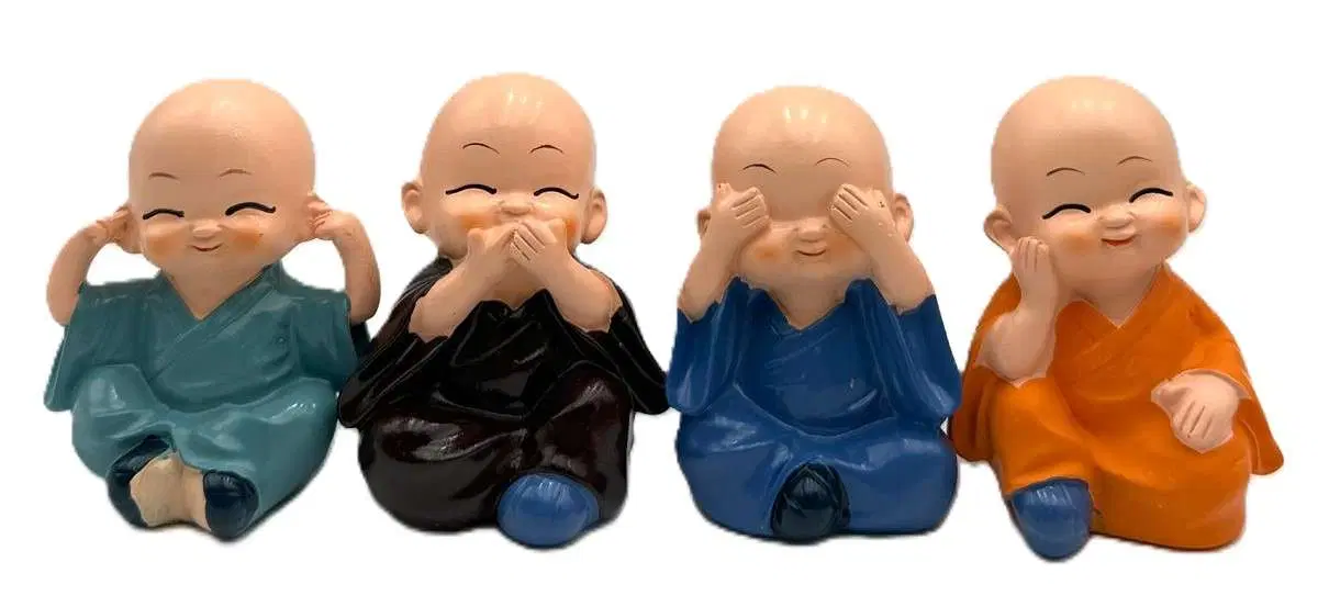 47 Four Little Monks Figurine Set (4pcs) - Image 1