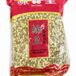 Weichuan Unpeeled Split Mung Beans 12 oz (340g)