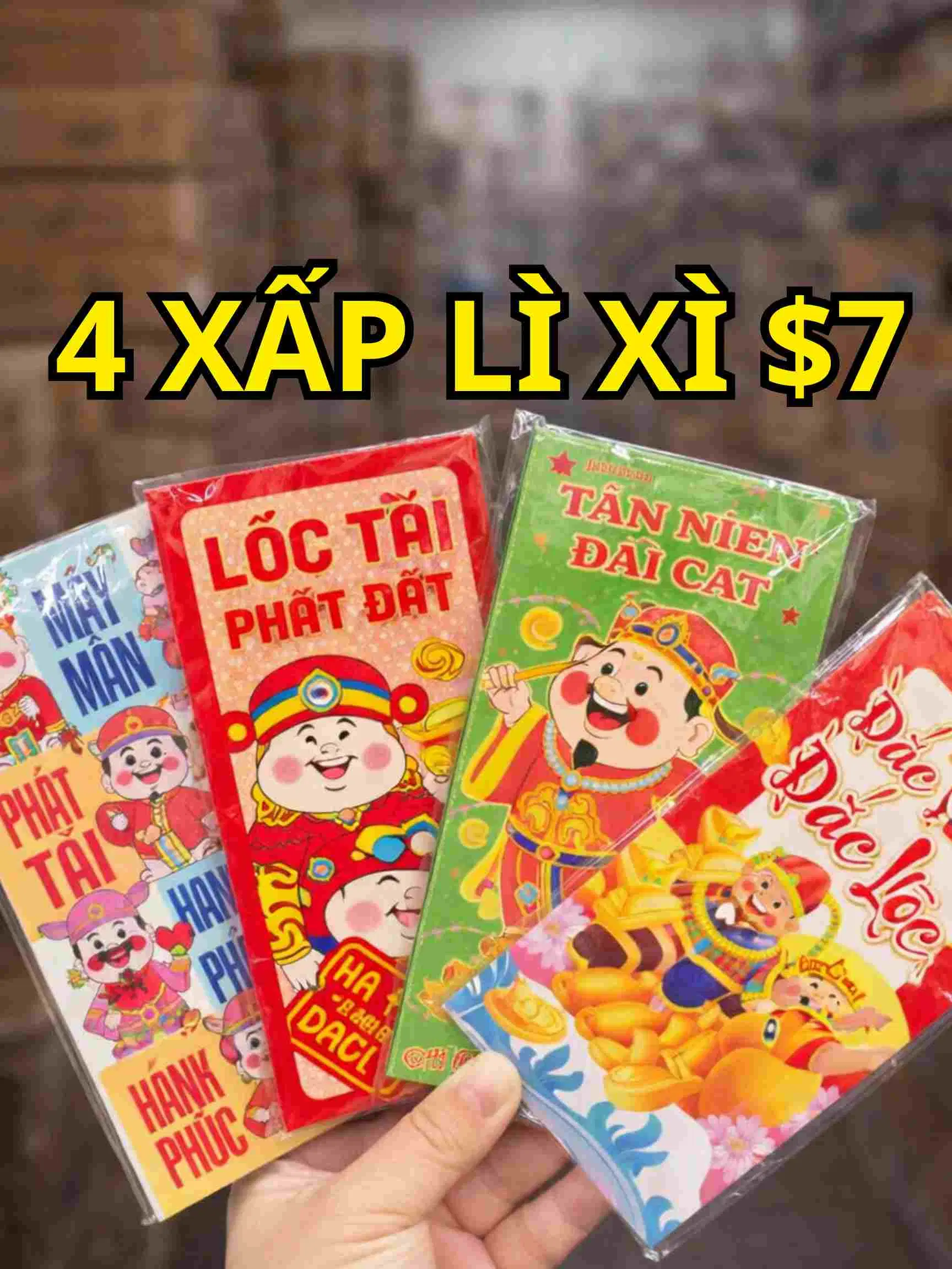 5 Lunar New Year God of Wealth Red Envelopes - Image 1