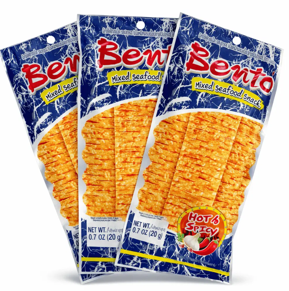 57 Combo Three Bento Squid Snack Hot & Spicy 20g - Image 1