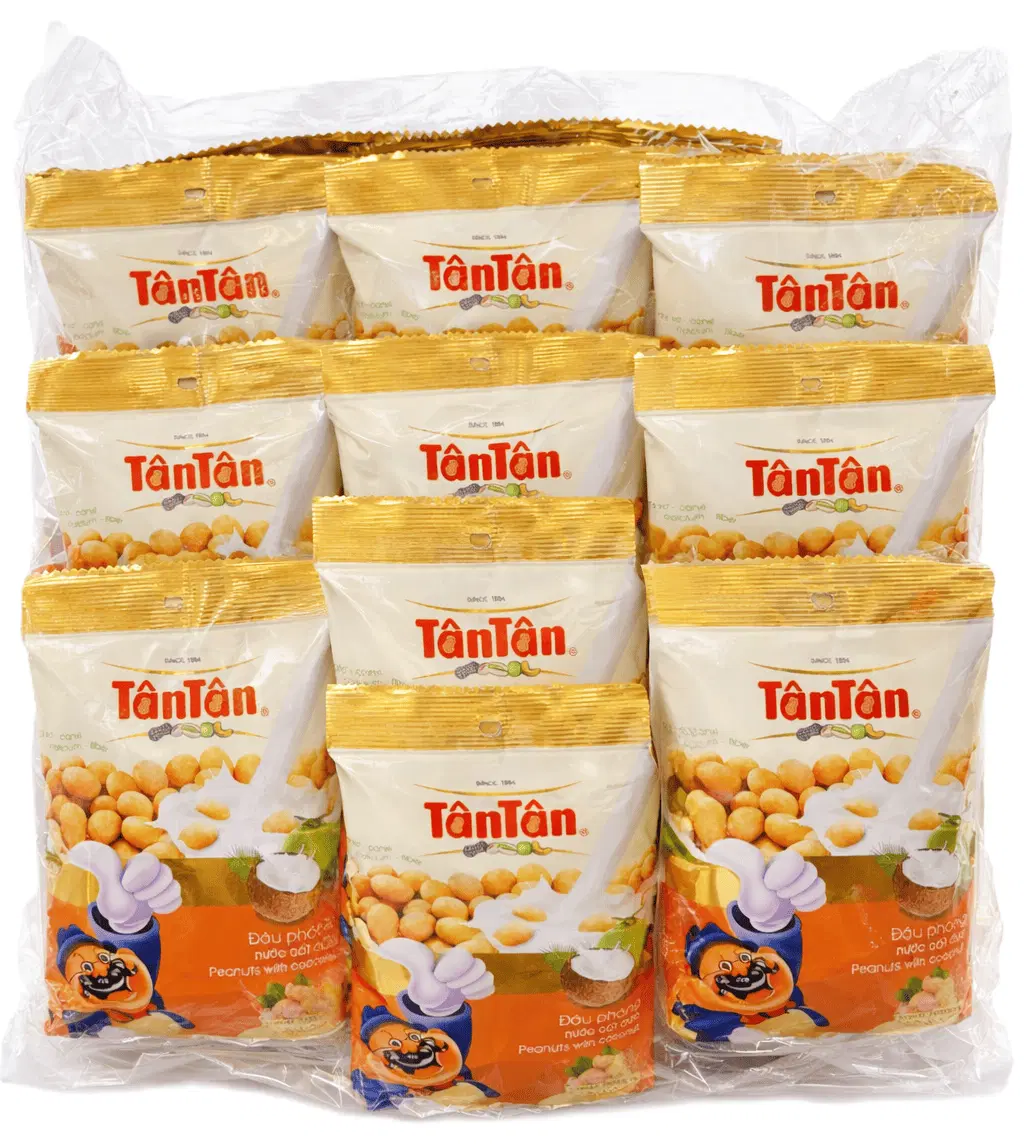 60 10 Packs Tan Tan Peanuts with Coconut - Image 1