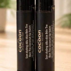 Two Cocoon Ben Tre Coconut Lip Balms 5g
