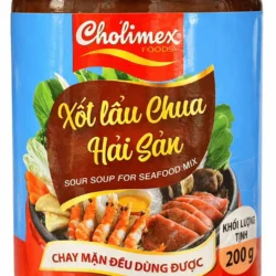 Cholimex Seafood Sour Hot Pot Sauce 200g Glass Jar