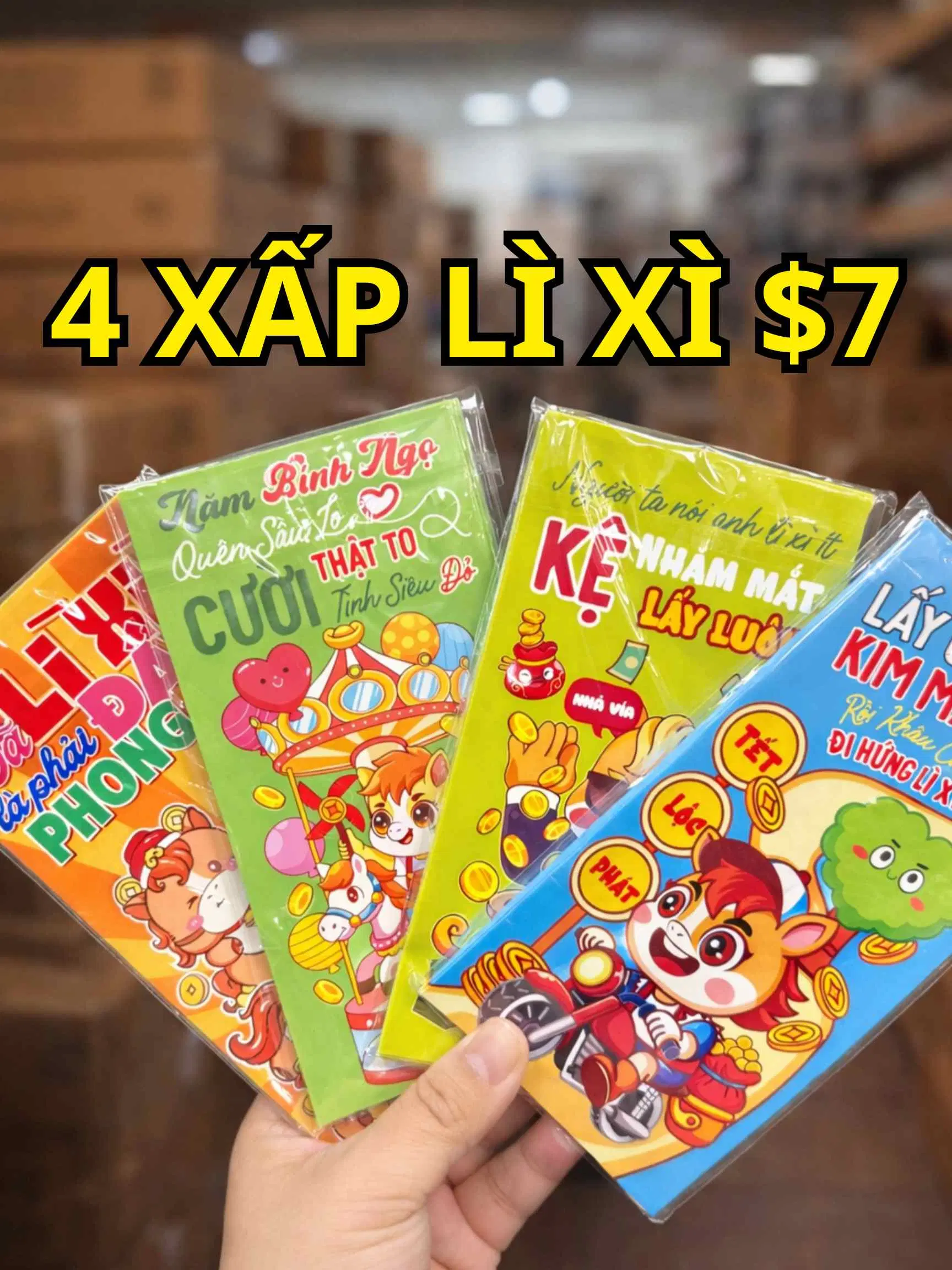 7 Lunar New Year Red Envelopes (4 Packs) - Image 1