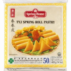 Premium Spring Roll Wrappers 50 Sheets (400g) - Spring Home TYJ Spring Roll Pastry