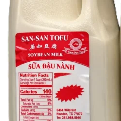 Soybean Milk San-San Tofu No Sugar Added (1/2 Gallon)