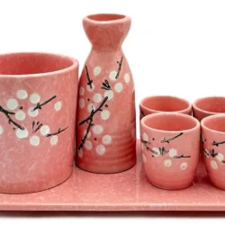 Cherry Blossom Japanese Sake Set (6pcs)